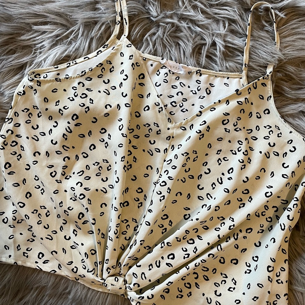 Lush Devon Knot Front Cami Blouse